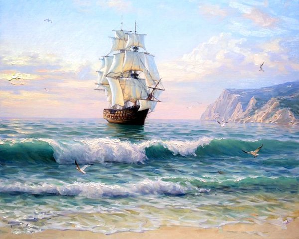 Художник Олег Васянович картины море