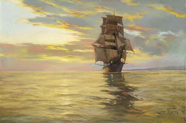 Джеймс Бреретон картины парусник