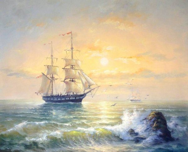 Сергей Минаев художник парусники