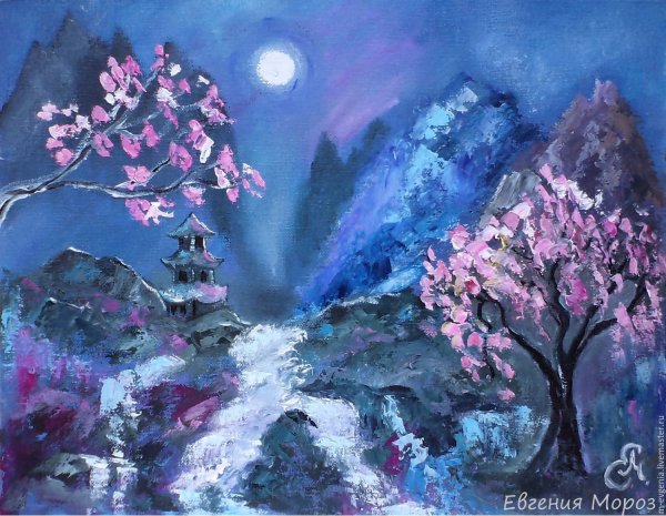 Сакура мастихином