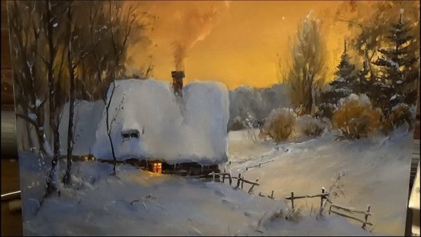 Алексей Бутырский художник картины Питер зимой