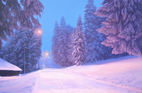 Художник Александр Болотов Сумерки картины