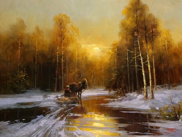 Пейзажи художника Евгения Каковкина.