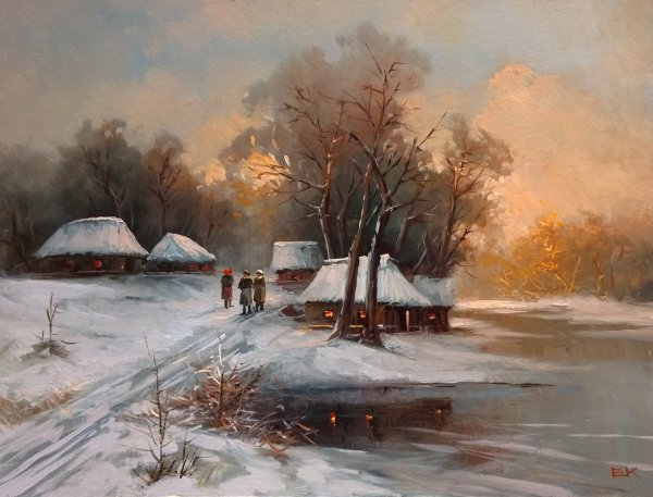 Пейзажи художника Евгения Каковкина.