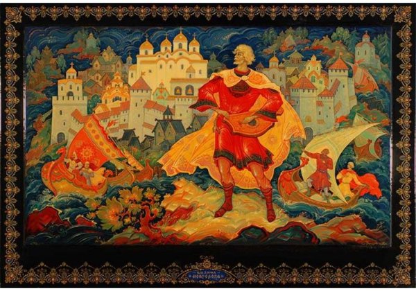 Холуйская лаковая миниатюра Снегурочка