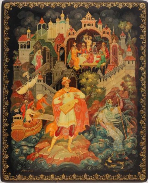 Лаковая живопись Холуй