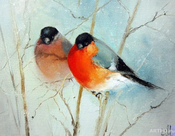 Игорь Медведев художник Снегири