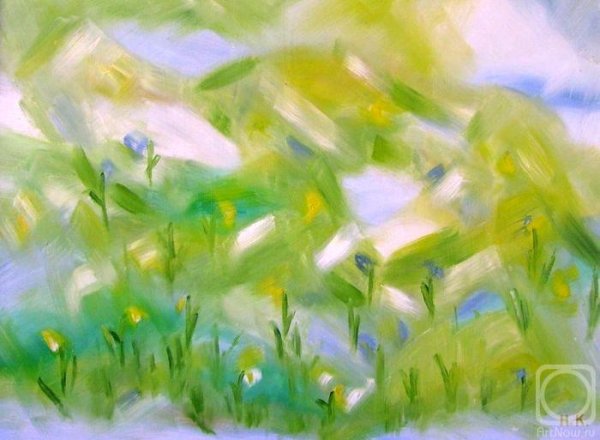 Весна абстракция гуашь