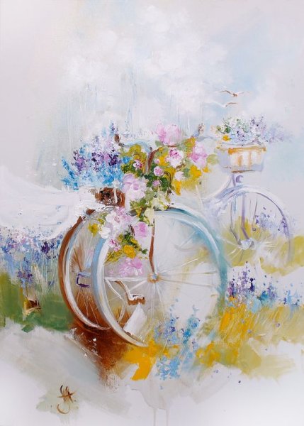 Акварели Аннет Логиновой цветы
