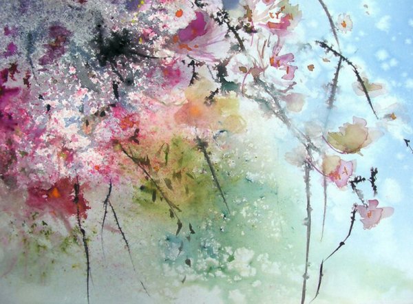 Художник Reine-Marie Pinchon акварели