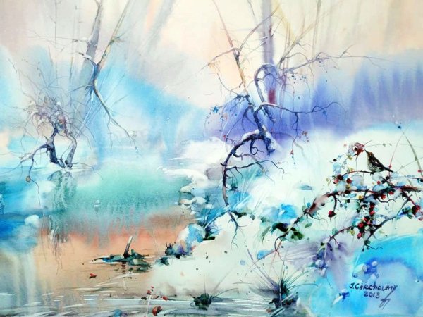 Ион Карчелан акварель