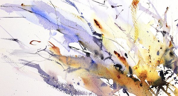 Акварель абстракция
