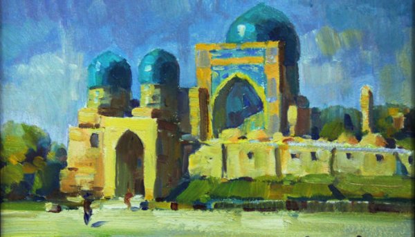 Художник Узбекистана Одинаев Шариф