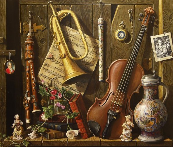 Натюрморт с музыкальными инструментами
