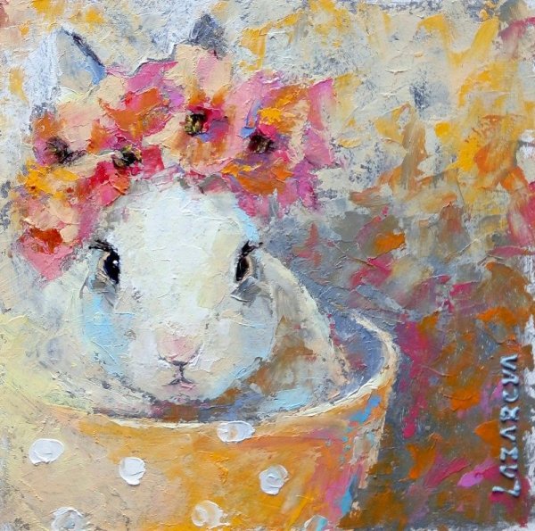 Кролик живопись масло