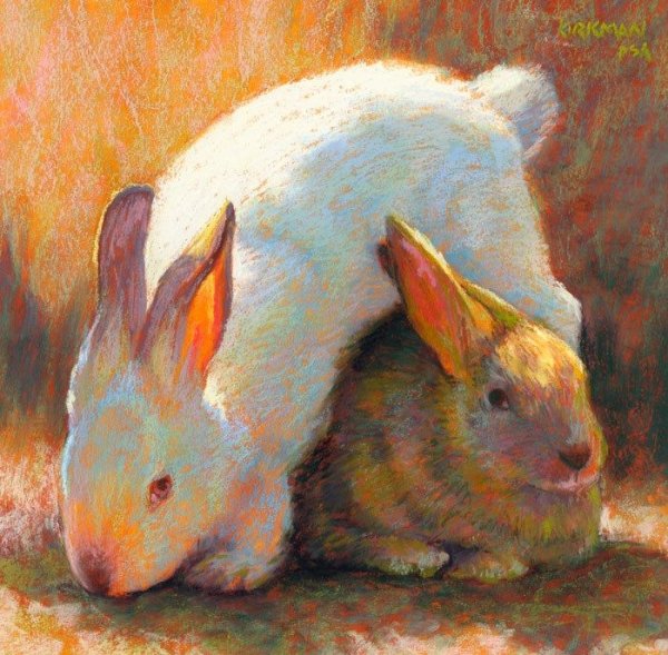 Животные маслом