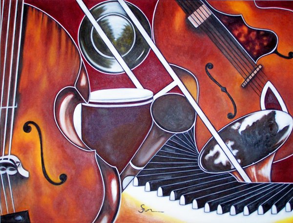 Композиция из музыкальных инструментов