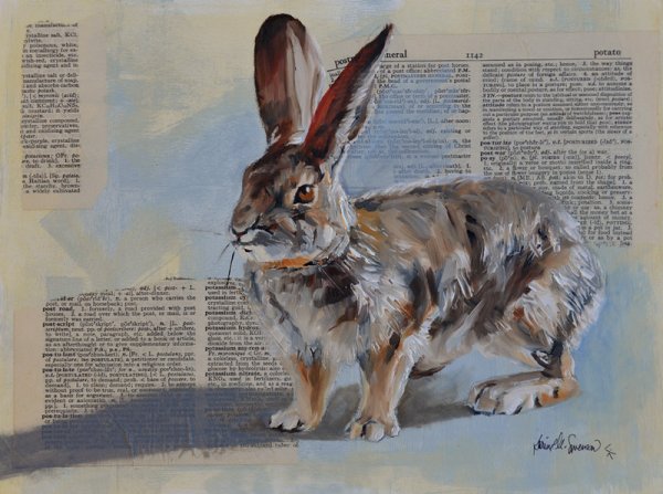 Кролик акрилом