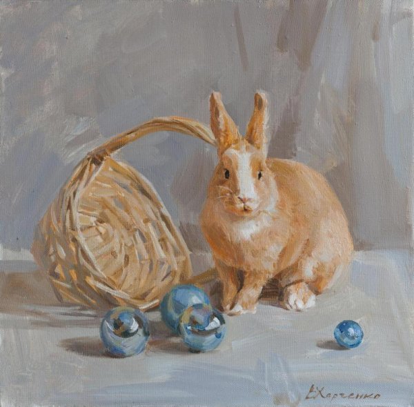 Зайчик живопись