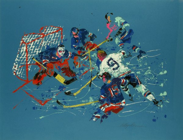 Хоккей картина маслом