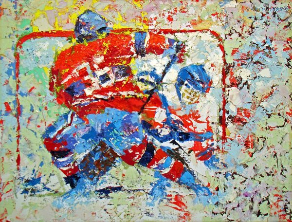 Хоккей картины художников