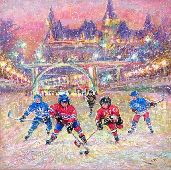 Картина хоккейную тему