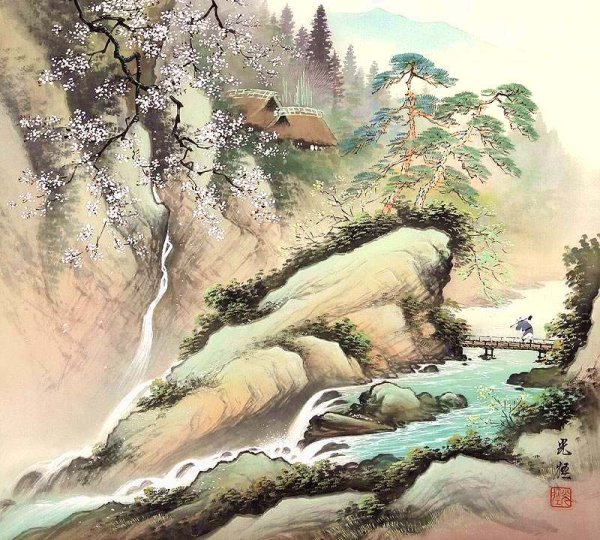 Коукеи Кодзима Koukei Kojima художник акварелист