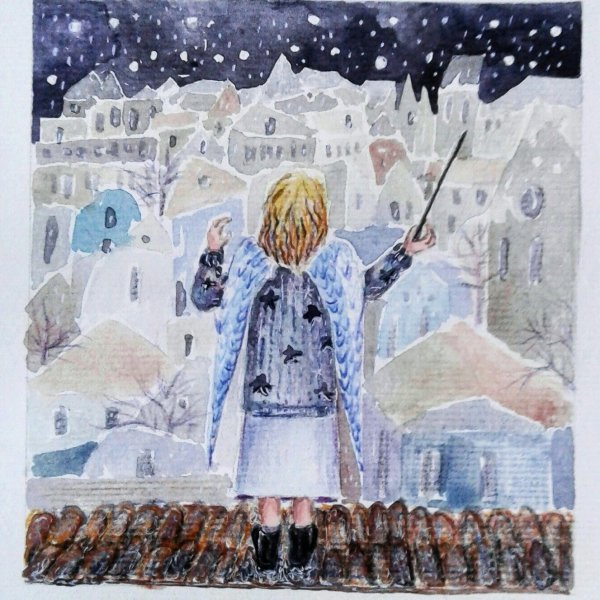 Снежный ангел живопись