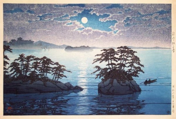 Волна гравюра японского автора