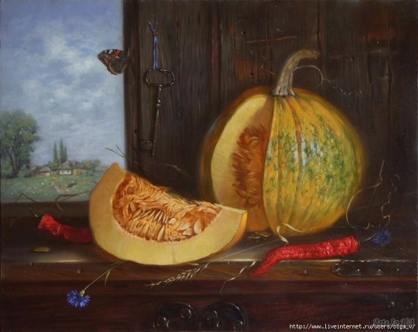 («Натюрморт с тыквой» (1912, ГТГ),