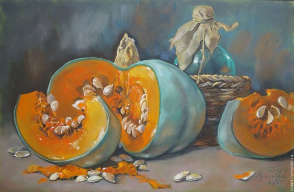 Краснова Дарья пастель натюрморт