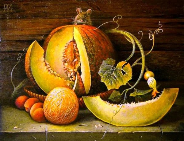 Натюрморт с тыквой в живописи