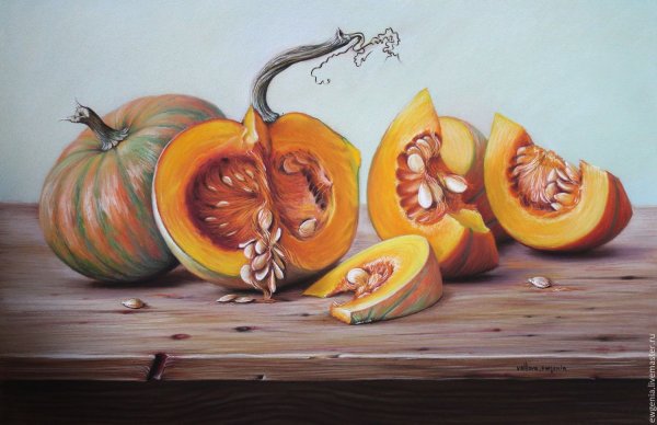 Тыква пастелью