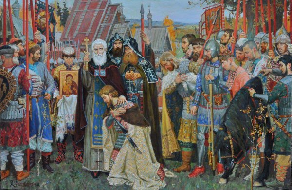 Сергий Радонежский и Дмитрий Донской