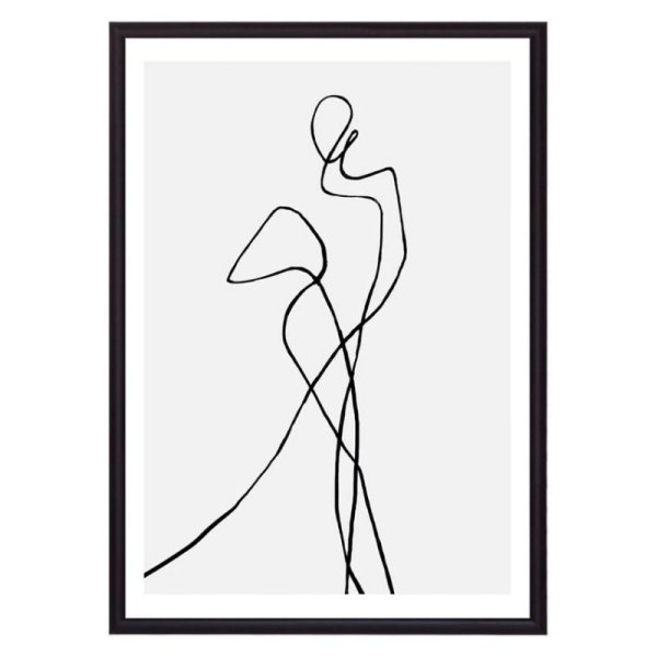 Силуэт линиями