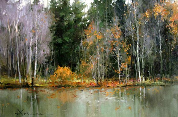 Лето живопись Алексей Савченко