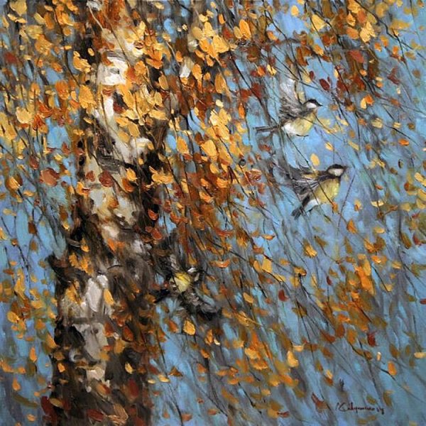 Художник Алексей Савченко живопись зима