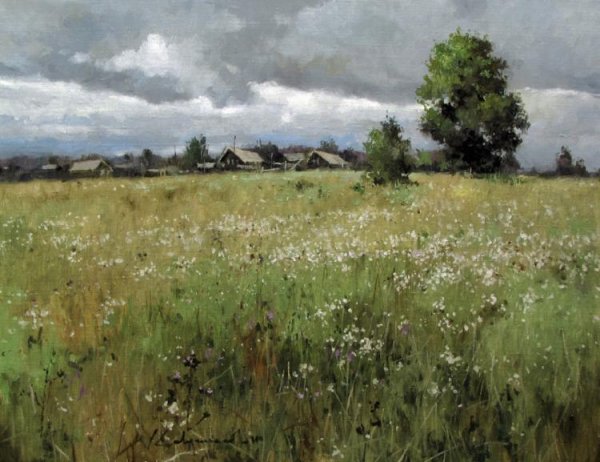 Художник Алексей Савченко живопись зима