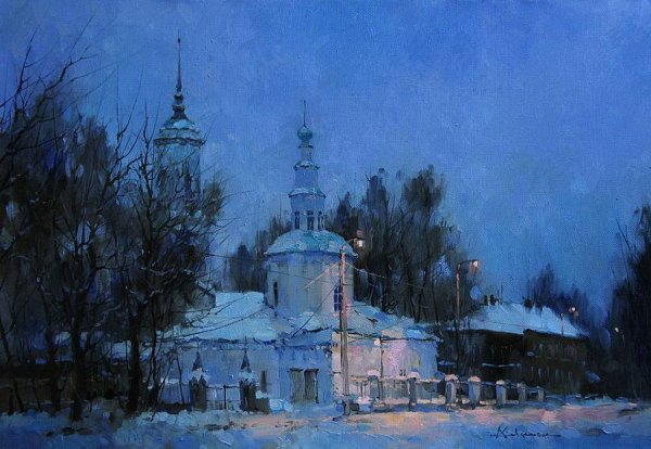 Алексей Савченко художник картины деревня