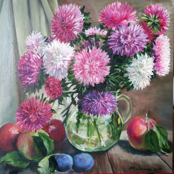 Художник Татьяна Чепкасова астры