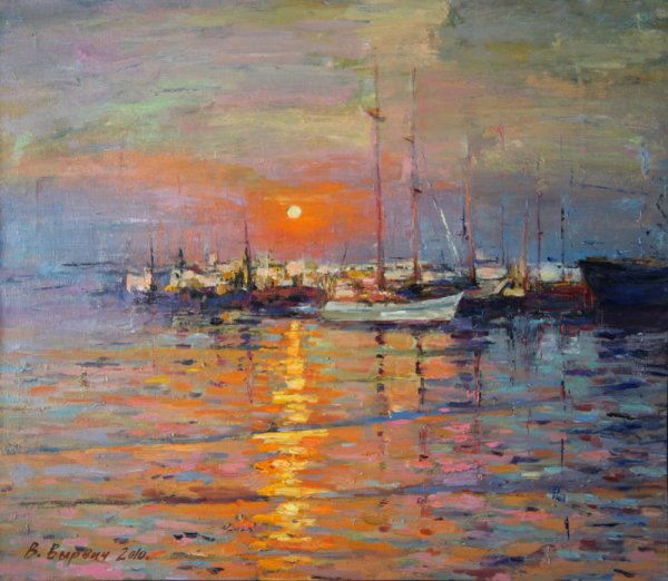 Клод Моне закат