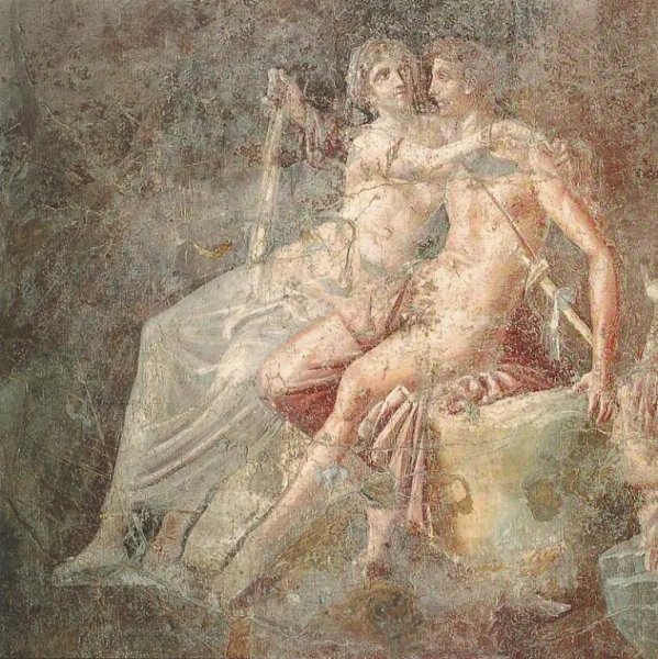 Фрески виллы мистерий. (Вилла мистерий, Помпеи).