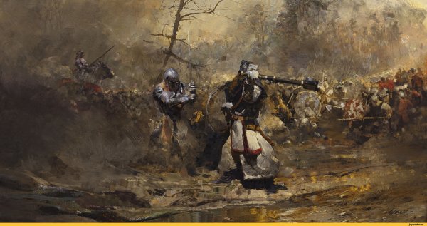 Художник Grzegorz Rutkowski Рыцари