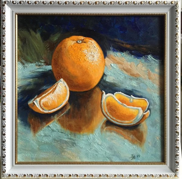 Апельсин живопись