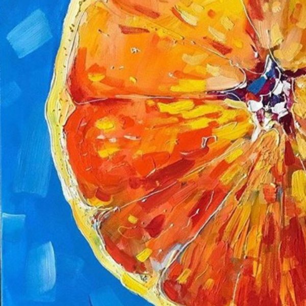 Апельсин живопись