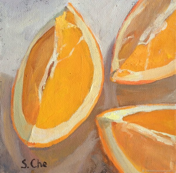 Апельсин живопись