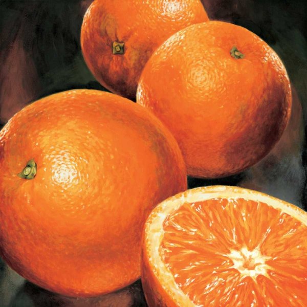Апельсин акрилом