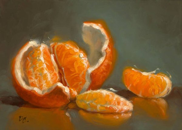 Оранжевая картина