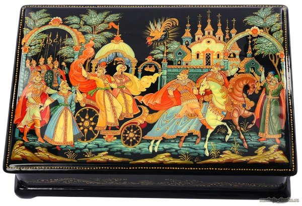 Палех золотой петушок