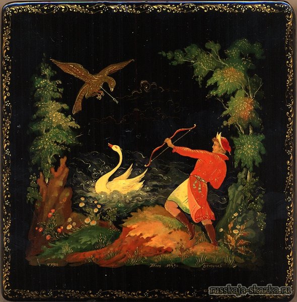 Сказка о царе Салтане Палехская роспись